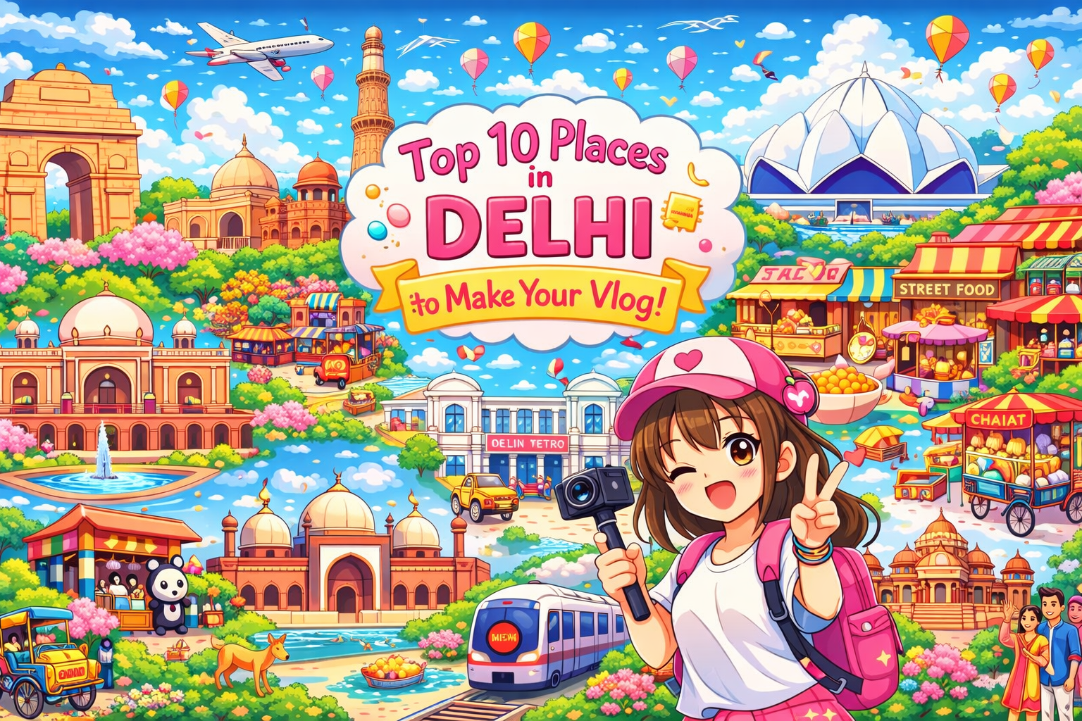 Top 8 Places in delhi to Make Your Vlog